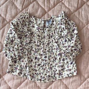 Old Navy 3T Toddler Top with Purple Floral Print